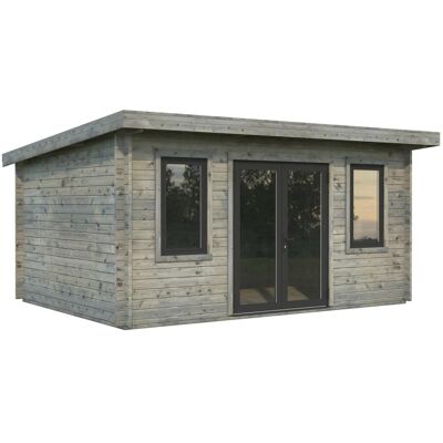 Palmako Holz-Gartenhaus Lisandra Pultdach Tauchgrundiert 470 cm x 350 cm Palmako Holz-Gartenhaus Lisandra Pultdach Tauchgrundiert 470 cm x 350 cm