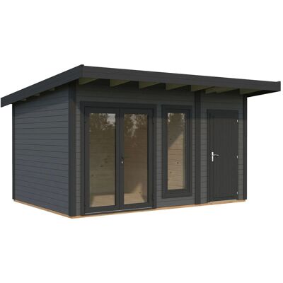 Palmako Holz-Gartenhaus Aurelia Pultdach Lackiert 436 cm x 300 cm 12,4 m² Palmako Holz-Gartenhaus Aurelia Pultdach Lackiert 436 cm x 300 cm 12,4 m²