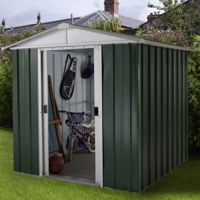 Yardmaster Grüner Metall-Schuppen 6'8" x 6'6" - Garten, UK Yardmaster Grüner Metall-Schuppen 6'8" x 6'6" - Garten, UK