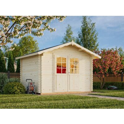 PALMAKO - Vivian - hellgrau - Doppeltür - Gartenhaus PALMAKO - Vivian - hellgrau - Doppeltür - Gartenhaus