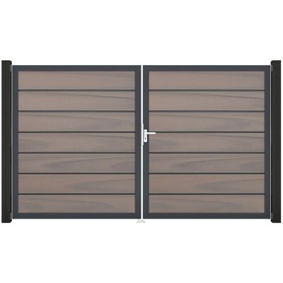 GroJa Grande Steckzaun Tor Premium DIN Rechts DB Bi-Color co-extrudiert GroJa Grande Steckzaun Tor Premium DIN Rechts DB Bi-Color co-extrudiert