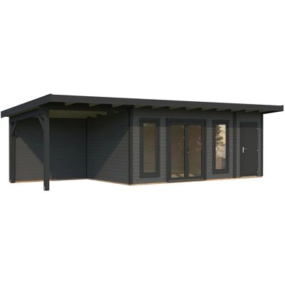 Palmako Holz-Gartenhaus Aurelia Pultdach Lackiert 889 cm x 300 cm 24,6 m² Palmako Holz-Gartenhaus Aurelia Pultdach Lackiert 889 cm x 300 cm 24,6 m²