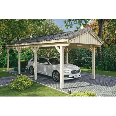 SKANHOLZ Fichtelberg Carport - Satteldach, 317x808cm, unbehandelt SKANHOLZ Fichtelberg Carport - Satteldach, 317x808cm, unbehandelt