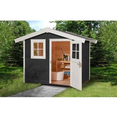 WEKA Gartenhaus 123 Gr.2 Satteldach Anthrazit 28 mm WEKA Gartenhaus 123 Gr.2 Satteldach Anthrazit 28 mm