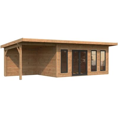 Palmako Holz-Gartenhaus Aurelia Pultdach Tauchgrundiert 833 cm x 300 cm 23,1 m² Palmako Holz-Gartenhaus Aurelia Pultdach Tauchgrundiert 833 cm x 300 cm 23,1 m²