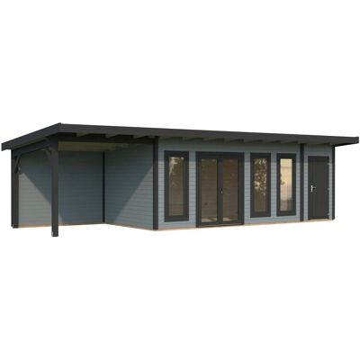 Palmako Holz-Gartenhaus Aurelia Pultdach Lackiert 973 cm x 300 cm 27,1 m² Palmako Holz-Gartenhaus Aurelia Pultdach Lackiert 973 cm x 300 cm 27,1 m²