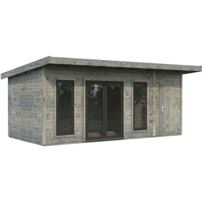 Palmako Holz-Gartenhaus Aurelia Pultdach Tauchgrundiert 586 cm x 300 cm 16,7 m² Palmako Holz-Gartenhaus Aurelia Pultdach Tauchgrundiert 586 cm x 300 cm 16,7 m²