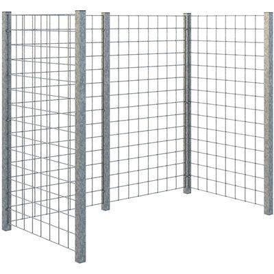 Plus Holz Mülltonnenabtrennung Stahlspalier 173,5 cm × 89 cm × 147 cm Plus Holz Mülltonnenabtrennung Stahlspalier 173,5 cm × 89 cm × 147 cm