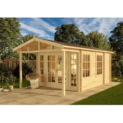 Alpholz - Kim-Avant 40 - 40 mm Wandstärke - Gartenhaus Alpholz - Kim-Avant 40 - 40 mm Wandstärke - Gartenhaus