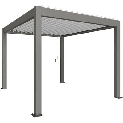 Biohort Pergola 3 m x 3,5 m Quarzgrau-Metallic/Weiß Biohort Pergola 3 m x 3,5 m Quarzgrau-Metallic/Weiß