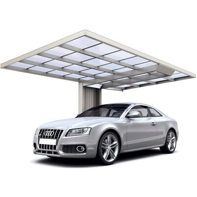 Ximax Einzelcarport Neo Aluminium Edelstahl-Look 307 cm x 495 cm Ximax Einzelcarport Neo Aluminium Edelstahl-Look 307 cm x 495 cm