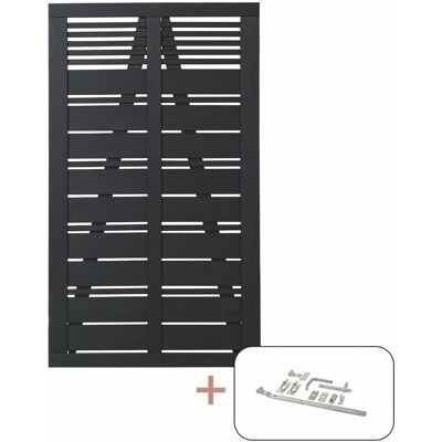 Plus Holz Einzeltor Silence Nadelholz Schwarz 100 cm x 170 cm Plus Holz Einzeltor Silence Nadelholz Schwarz 100 cm x 170 cm