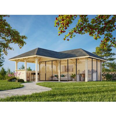 Palmako Pavillon Bianca Set 523 Slide Plus 588 x 588 cm Lackiert Weiß FSC® Palmako Pavillon Bianca Set 523 Slide Plus 588 x 588 cm Lackiert Weiß FSC®