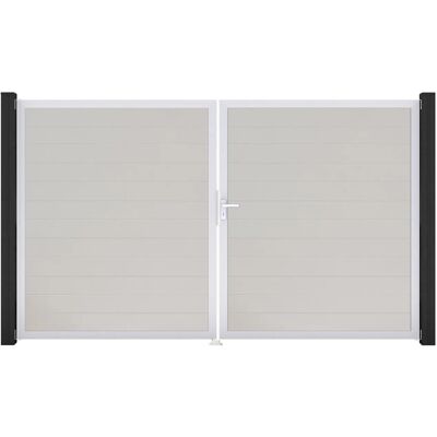 GroJa Tor 2-flg. Basicline Schmal Weiß Rahmen EV1 306 cm x 180 cm DIN Rechts GroJa Tor 2-flg. Basicline Schmal Weiß Rahmen EV1 306 cm x 180 cm DIN Rechts