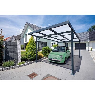 GUTTA Premium Carport - Verstellbares Dach - Große Abmessung (309,4x562cm) - Carport GUTTA Premium Carport - Verstellbares Dach - Große Abmessung (309,4x562cm) - Carport