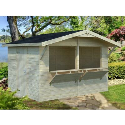 Palmako Stella Gartenbar - Premium Holz Große Außentheke Palmako Stella Gartenbar - Premium Holz Große Außentheke