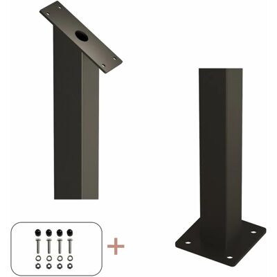 Plus Geländer Pfosten Stahl Schwarz 4,5 cm x 4,5 cm x 87,1/80,4 cm Plus Geländer Pfosten Stahl Schwarz 4,5 cm x 4,5 cm x 87,1/80,4 cm