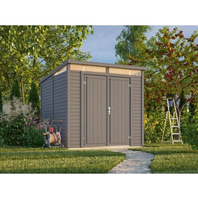 Palmako Holz-Gartenhaus Elias Pultdach Lackiert 221 cm x 228 cm 4,9 m² Palmako Holz-Gartenhaus Elias Pultdach Lackiert 221 cm x 228 cm 4,9 m²