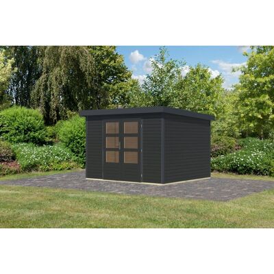 Karibu Gartenhaus Diego 5 C Anthrazit/Anthrazit 209 x 298 x 242 cm Karibu Gartenhaus Diego 5 C Anthrazit/Anthrazit 209 x 298 x 242 cm