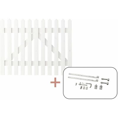 Plus Holz Einzeltor Skagen Lux Nadelholz Weiß 100 cm x 80 cm Plus Holz Einzeltor Skagen Lux Nadelholz Weiß 100 cm x 80 cm