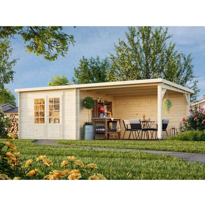 PALMAKO Ella Gartenhaus - Holz Pultdach, 8,7+10 m² PALMAKO Ella Gartenhaus - Holz Pultdach, 8,7+10 m²