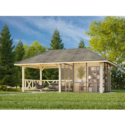Palmako Pavillon Bianca Set 504 Slide Plus 588 x 300 cm Lackiert Weiß FSC® Palmako Pavillon Bianca Set 504 Slide Plus 588 x 300 cm Lackiert Weiß FSC®