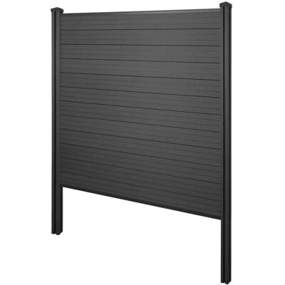 MCW WPC-Sichtschutz Savoie Windschutz Zaun WPC-Pfosten Zum Einbetonieren - Basiselement 195cm Anthra MCW WPC-Sichtschutz Savoie Windschutz Zaun WPC-Pfosten Zum Einbetonieren - Basiselement 195cm Anthra