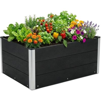 Floordirekt WPC Hochbeet Paros Extra Robust Alu-Eckpfosten Anthrazit 100 x 50 x 45 cm Floordirekt WPC Hochbeet Paros Extra Robust Alu-Eckpfosten Anthrazit 100 x 50 x 45 cm