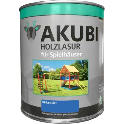 Karibu Holzlasur für Spielhäuser Ozeanblau 750 ml Karibu Holzlasur für Spielhäuser Ozeanblau 750 ml