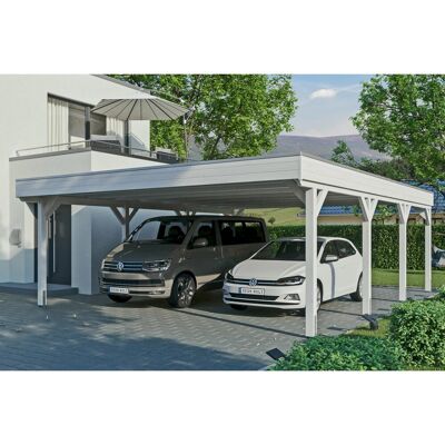 SKANHOLZ - Grunewald - 622 x 796 cm - 2-Fahrzeug - Carport SKANHOLZ - Grunewald - 622 x 796 cm - 2-Fahrzeug - Carport