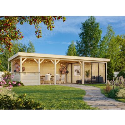 Palmako Pavillon Lenna Set 415 Slide 876 x 300 cm Lackiert Weiß FSC® Palmako Pavillon Lenna Set 415 Slide 876 x 300 cm Lackiert Weiß FSC®