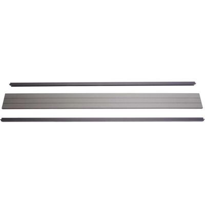 MCW Abschluss-Set für WPC-Sichtschutz Savoie Abschlussprofil Windschutz Alu-Pfosten 180cm Grau MCW Abschluss-Set für WPC-Sichtschutz Savoie Abschlussprofil Windschutz Alu-Pfosten 180cm Grau