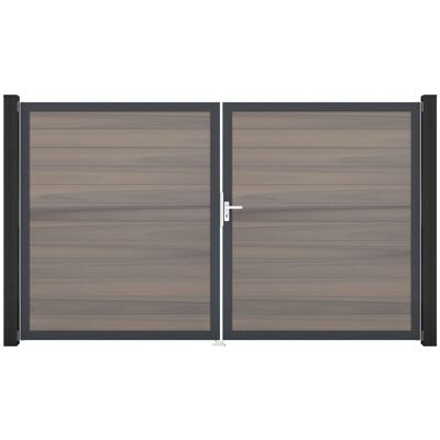 GroJa Solid Steckzaun Tor DIN Rechts DB Bi-Color co-extrudiert GroJa Solid Steckzaun Tor DIN Rechts DB Bi-Color co-extrudiert