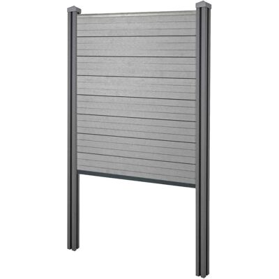 MCW WPC-Sichtschutz Savoie Zaun Windschutz WPC-Pfosten Zum Einbetonieren - Basiselement Schmal 105cm MCW WPC-Sichtschutz Savoie Zaun Windschutz WPC-Pfosten Zum Einbetonieren - Basiselement Schmal 105cm