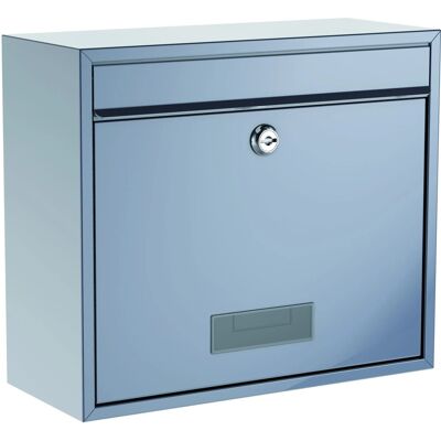 Basi Briefkasten BK 900 Stahl Silberfarben 2 Schlüssel Basi Briefkasten BK 900 Stahl Silberfarben 2 Schlüssel