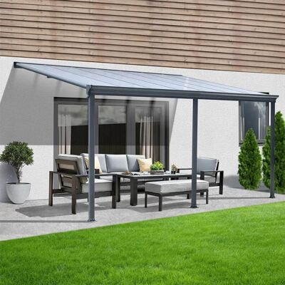 Home Deluxe Terrassenüberdachung Solis Alu 495 x 303 x 226 / 278 cm Anthrazit Home Deluxe Terrassenüberdachung Solis Alu 495 x 303 x 226 / 278 cm Anthrazit