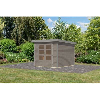 Karibu Gartenhaus Diego 3,5 D Wassergrau/Graualuminium 209 x 238 x 242 cm Karibu Gartenhaus Diego 3,5 D Wassergrau/Graualuminium 209 x 238 x 242 cm