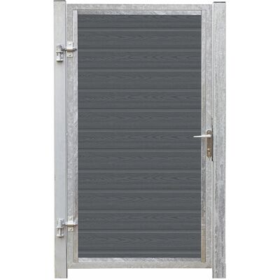 Plus Holz Einzeltor Artura WPC Schiefergrau DIN L 115 cm x 175 cm Pfosten verz. Plus Holz Einzeltor Artura WPC Schiefergrau DIN L 115 cm x 175 cm Pfosten verz.