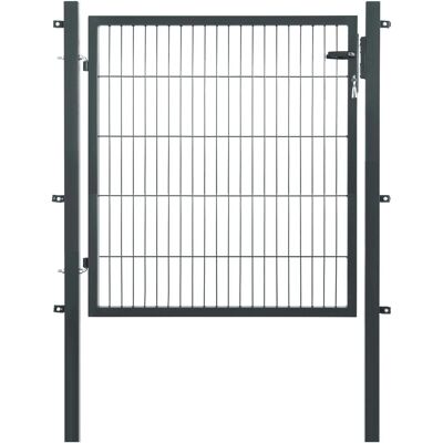 Floraworld Einzeltor für Doppelstabmattenzaun Anthrazit 100 cm x 120 cm Floraworld Einzeltor für Doppelstabmattenzaun Anthrazit 100 cm x 120 cm