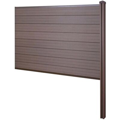 MCW WPC-Sichtschutz Savoie Zaun Windschutz WPC-Pfosten Zum Einbetonieren - Erweiterungselement 188cm MCW WPC-Sichtschutz Savoie Zaun Windschutz WPC-Pfosten Zum Einbetonieren - Erweiterungselement 188cm