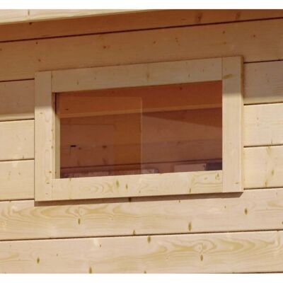KARIBU Gartenhaus Fenster 38 mm - Feststehendes Naturholz KARIBU Gartenhaus Fenster 38 mm - Feststehendes Naturholz