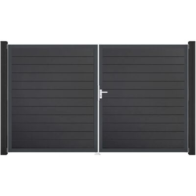 GroJa Tor 2-flg. Basicline Schmal Anthrazit Rahmen 306 cm x 180 cm DIN Rechts GroJa Tor 2-flg. Basicline Schmal Anthrazit Rahmen 306 cm x 180 cm DIN Rechts