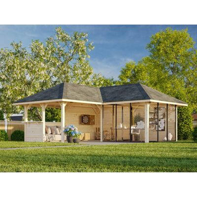 Palmako Pavillon Bianca Set 510 Slide Plus 588 x 588 cm Lackiert Weiß FSC® Palmako Pavillon Bianca Set 510 Slide Plus 588 x 588 cm Lackiert Weiß FSC®