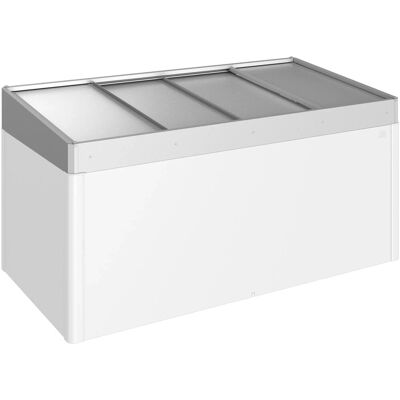 BIOHORT HochBeet Gewächshaus - Silber - 200x23x101 cm BIOHORT HochBeet Gewächshaus - Silber - 200x23x101 cm