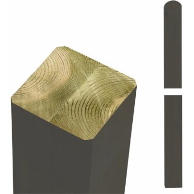 Plus Zaunpfosten Leimholz Kiefer Umbragrau 9 cm x 9 cm x 208 cm Plus Zaunpfosten Leimholz Kiefer Umbragrau 9 cm x 9 cm x 208 cm