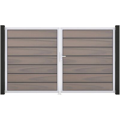 GroJa Grande Steckzaun Tor Premium DIN Links EV1 Bi-Color co-extrudiert GroJa Grande Steckzaun Tor Premium DIN Links EV1 Bi-Color co-extrudiert