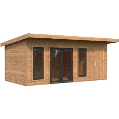 Palmako Holz-Gartenhaus Aurelia Pultdach Tauchgrundiert 586 cm x 300 cm 16,7 m² Palmako Holz-Gartenhaus Aurelia Pultdach Tauchgrundiert 586 cm x 300 cm 16,7 m²