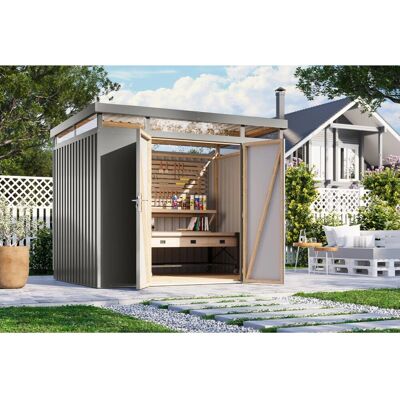 Karibu Metallgerätehaus Argos 3 Graualuminium Karibu Metallgerätehaus Argos 3 Graualuminium
