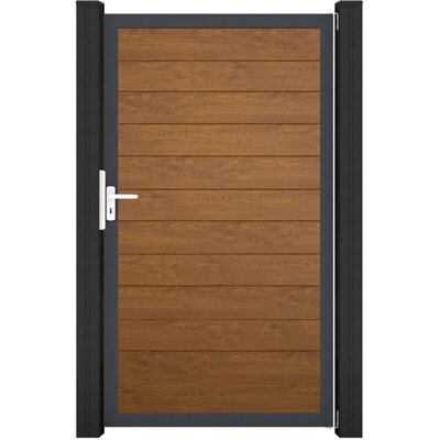 GroJa Tor 1-flg. Basicline Schmal 100 cm x 180 cm Golden Oak Rahmen DB703 GroJa Tor 1-flg. Basicline Schmal 100 cm x 180 cm Golden Oak Rahmen DB703