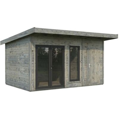 Palmako Holz-Gartenhaus Aurelia Pultdach Tauchgrundiert 436 cm x 300 cm 12,4 m² Palmako Holz-Gartenhaus Aurelia Pultdach Tauchgrundiert 436 cm x 300 cm 12,4 m²
